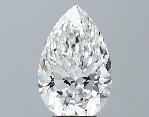 Lab-Grown 3.63 Carat Pear Shape Diamond color D Clarity VVS2, precious stones, engagement diamonds