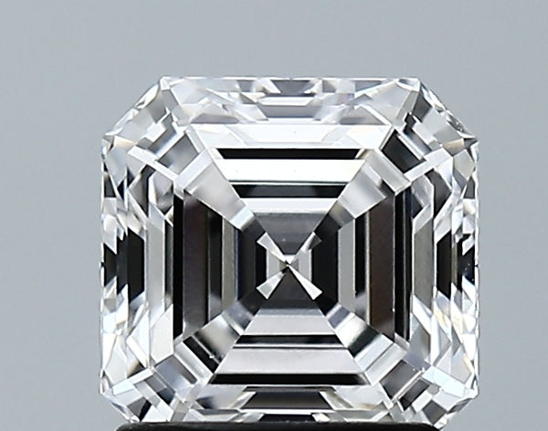 Lab-Grown 1.65 Carat Asscher Cut Diamond color E Clarity VVS1 With GIA Certificate, precious stones, engagement diamonds