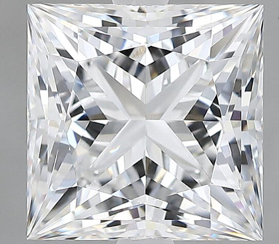 Lab-Grown 3.06 Carat Princess Cut Diamond color E Clarity VVS2 With GIA Certificate, precious stones, engagement diamonds