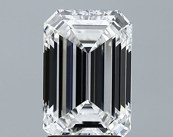 Lab-Grown 2.71 Carat Emerald Cut Diamond color E Clarity VVS2 With GIA Certificate, precious stones, engagement diamonds