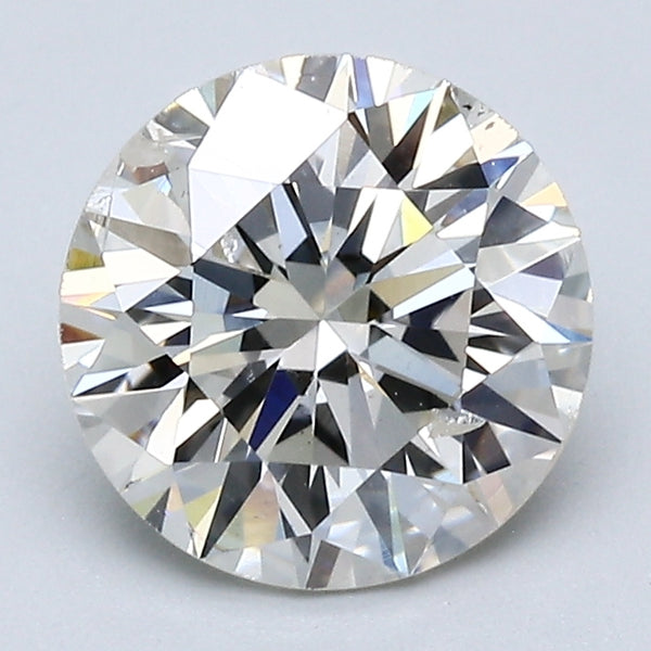 2.06 Carat Round Brilliant Natural Mined Diamond K Color I1 Clarity With GIA Certificate, natural diamonds, precious stones, engagement diamonds
