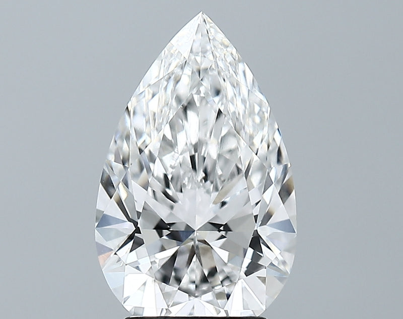 Lab-Grown 2.91 Carat Pear Shape Diamond color E Clarity VVS1 With GIA Certificate, precious stones, engagement diamonds