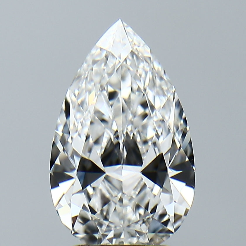 Lab-Grown 2.16 Carat Pear Shape Diamond color F Clarity VVS2, precious stones, engagement diamonds