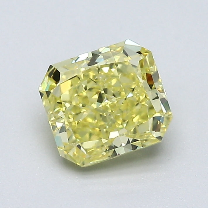 1.01 Carat Radiant Cut Natural Mined Diamond Fancy Intense Fancy Yellow Color SI1 Clarity With GIA Certificate, natural diamonds, precious stones, engagement diamonds