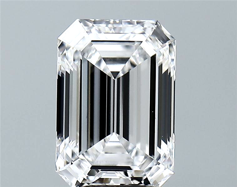 Lab-Grown 3.03 Carat Emerald Cut Diamond color D Clarity VVS2, precious stones, engagement diamonds