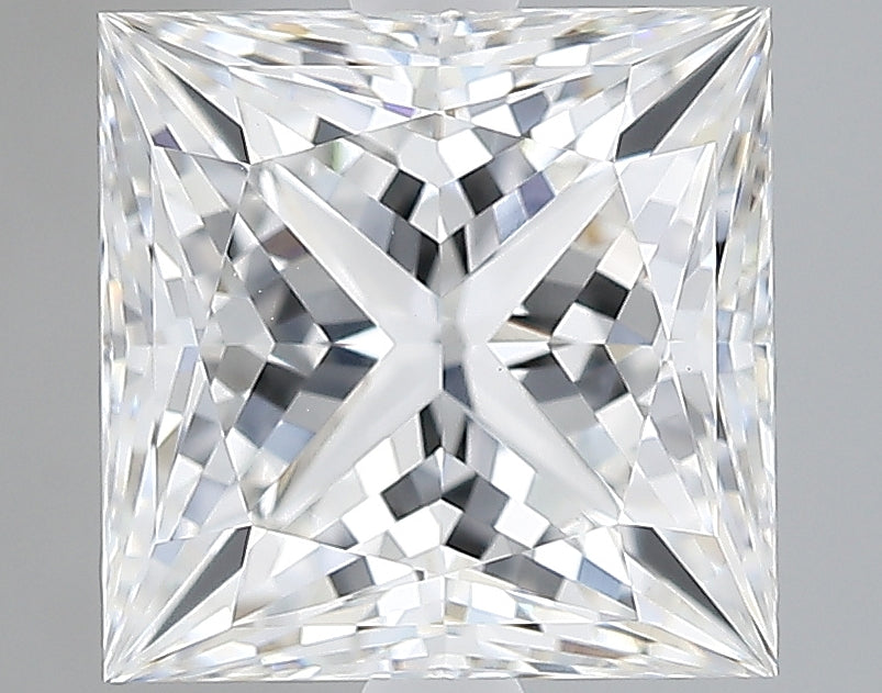 Lab-Grown 2.90 Carat Princess Cut Diamond color E Clarity VVS2, precious stones, engagement diamonds