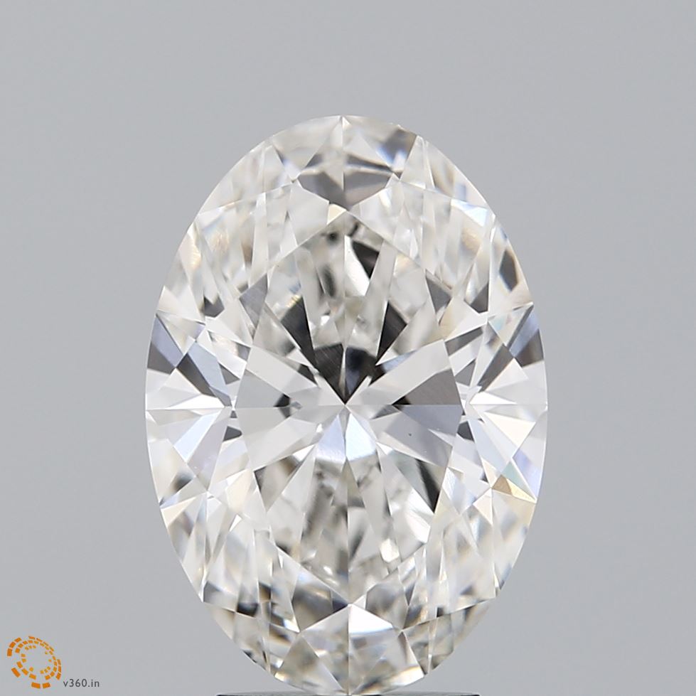 Lab-Grown 4.09 Carat Oval Shape Diamond color H Clarity VS1 With GIA Certificate, precious stones, engagement diamonds