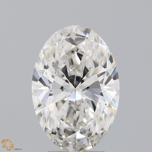 Lab-Grown 4.09 Carat Oval Shape Diamond color H Clarity VS1 With GIA Certificate, precious stones, engagement diamonds