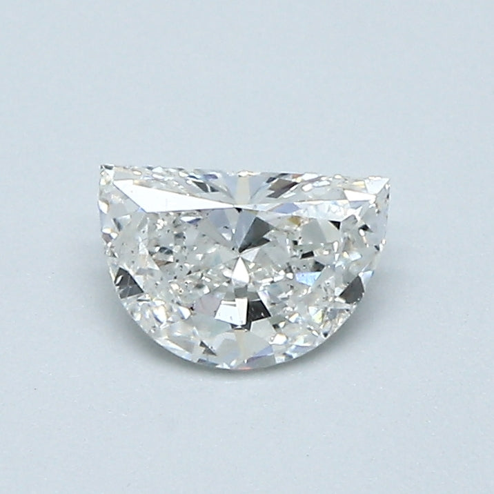 0.42 Carat Half Moon Shape Natural Mined Diamond G Color SI2 Clarity With GIA Certificate, natural diamonds, precious stones, engagement diamonds