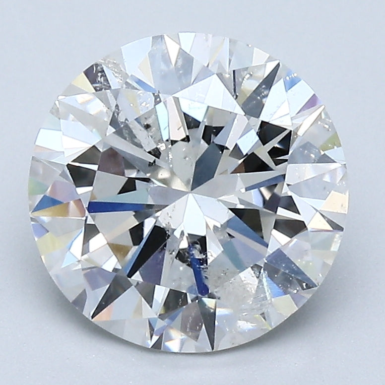 GIA Certified 2.7 Carat Round Brilliant Diamond Natural G-I1 Loose, natural diamonds, precious stones, engagement diamonds