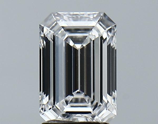 Lab-Grown 2.08 Carat Emerald Cut Diamond color D Clarity VVS2 With GIA Certificate, precious stones, engagement diamonds