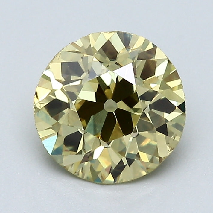 1.41 Carat Old European Cut Diamond color Fancy  Yellow Clarity SI1, natural diamonds, precious stones, engagement diamonds