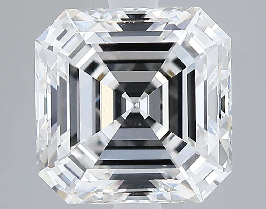 Lab-Grown 3.11 Carat Asscher Cut Diamond color F Clarity VVS2 With GIA Certificate, precious stones, engagement diamonds