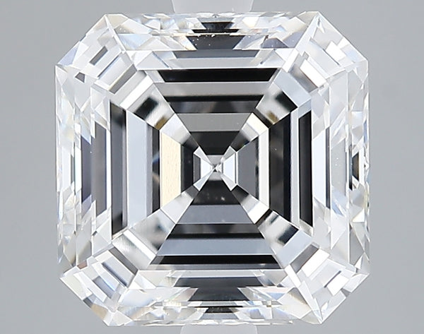 Lab-Grown 3.11 Carat Asscher Cut Diamond color F Clarity VVS2 With GIA Certificate, precious stones, engagement diamonds