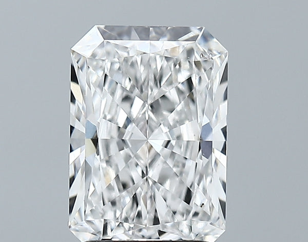 Lab-Grown 2.62 Carat Radiant Cut Diamond color D Clarity VVS2 With GIA Certificate, precious stones, engagement diamonds