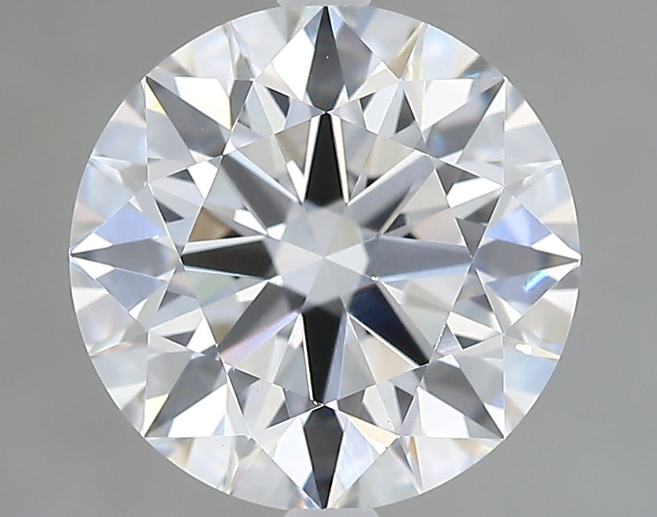 Lab-Grown 3.09 Carat Round Brilliant Diamond color E Clarity VVS2, precious stones, engagement diamonds