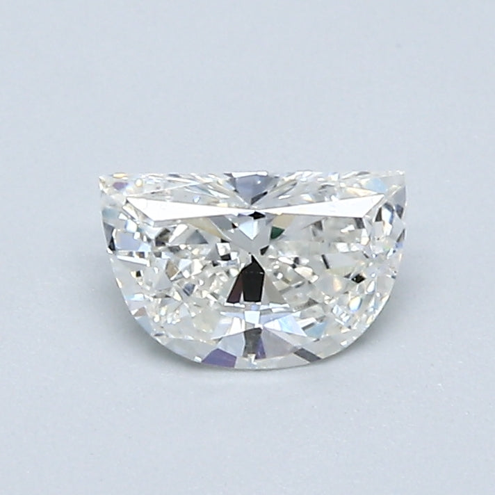 0.43 Carat Half Moon Shape Natural Mined Diamond H Color SI1 Clarity With GIA Certificate, natural diamonds, precious stones, engagement diamonds