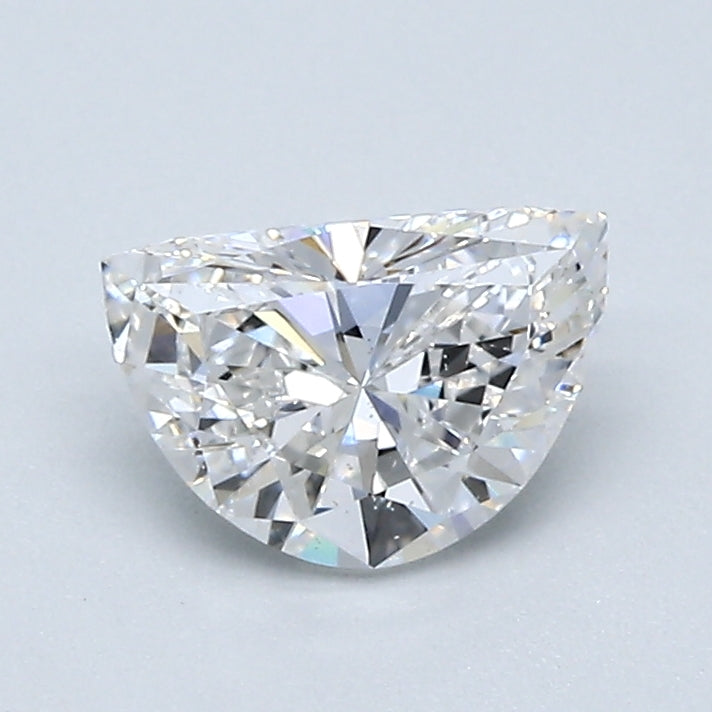 0.70 Carat Half Moon Shape Diamond color F Clarity SI1, natural diamonds, precious stones, engagement diamonds