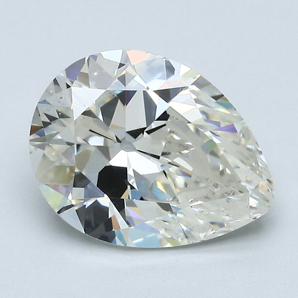 3.02 Carat Pear Shape Natural Mined Diamond J Color VS2 Clarity With GIA Certificate, natural diamonds, precious stones, engagement diamonds