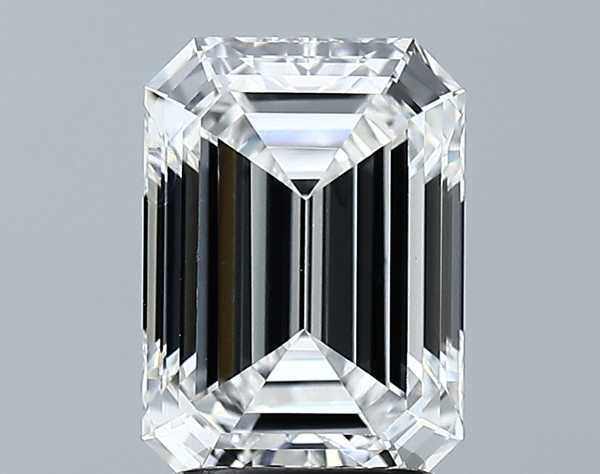 Lab-Grown 2.61 Carat Emerald Cut Diamond color E Clarity VS1 With GIA Certificate, precious stones, engagement diamonds