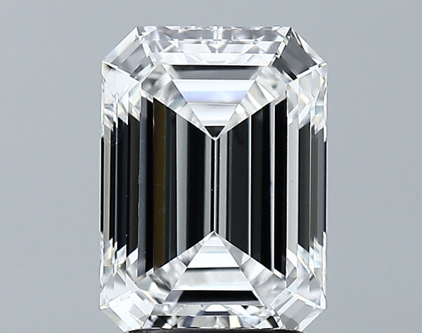 Lab-Grown 2.61 Carat Emerald Cut Diamond color E Clarity VS1 With GIA Certificate, precious stones, engagement diamonds