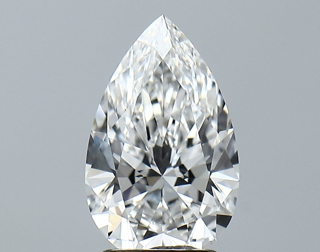 Lab-Grown 2.31 Carat Pear Shape Diamond color E Clarity VVS2, precious stones, engagement diamonds