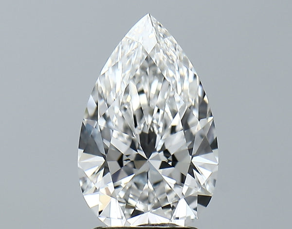 Lab-Grown 2.31 Carat Pear Shape Diamond color E Clarity VVS2, precious stones, engagement diamonds