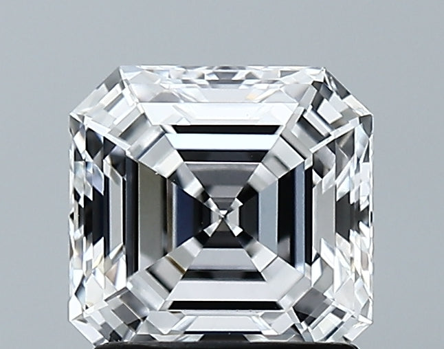 Lab-Grown 1.58 Carat Asscher Cut Diamond color D Clarity VVS2 With GIA Certificate, precious stones, engagement diamonds