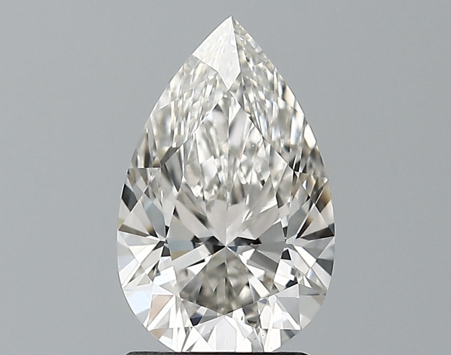 Lab-Grown 1.77 Carat Pear Shape Diamond color H Clarity VS1 With GIA Certificate, precious stones, engagement diamonds