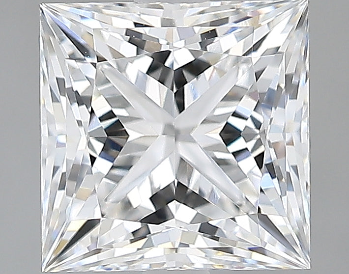 Lab-Grown 2.09 Carat Princess Cut Diamond color D Clarity VVS2, precious stones, engagement diamonds