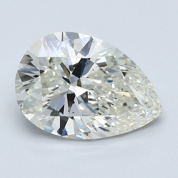2.80 Carat Pear Shape Natural Mined Diamond J Color SI2 Clarity With GIA Certificate, natural diamonds, precious stones, engagement diamonds