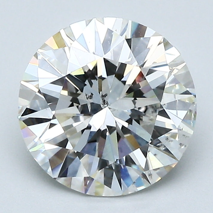 2.58 Carat Round Brilliant Natural Mined Diamond H Color I1 Clarity With GIA Certificate, natural diamonds, precious stones, engagement diamonds