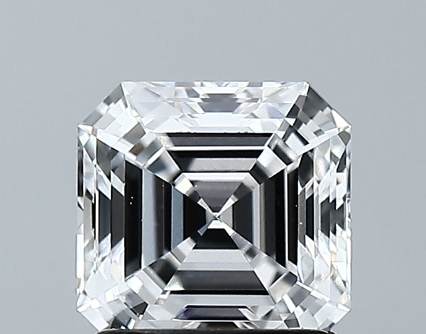 Lab-Grown 1.56 Carat Asscher Cut Diamond color E Clarity VVS2 With GIA Certificate, precious stones, engagement diamonds