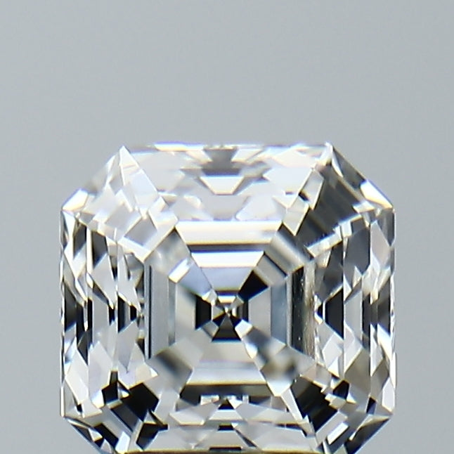 Lab-Grown 2.17 Carat Asscher Cut Diamond color F Clarity VVS2, precious stones, engagement diamonds