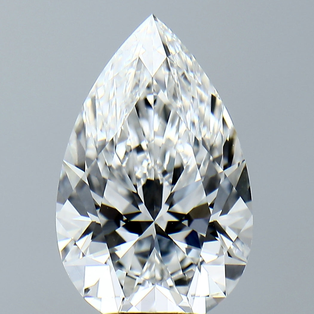 Lab-Grown 5.63 Carat Pear Shape Diamond color E Clarity VVS2, precious stones, engagement diamonds