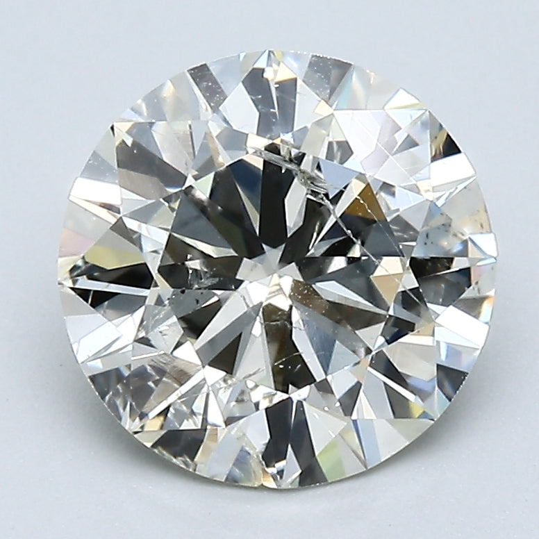 2.40 Carat Round Brilliant Diamond color L Clarity I1, natural diamonds, precious stones, engagement diamonds