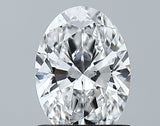 Lab-Grown 1.01 Carat Oval Shape Diamond color D Clarity VVS2 With GIA Certificate, precious stones, engagement diamonds