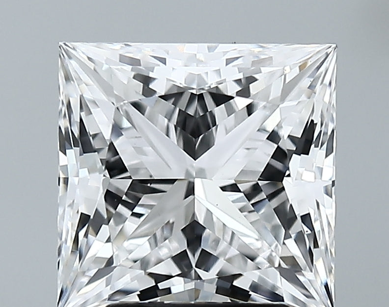 Lab-Grown 3.66 Carat Princess Cut Diamond color E Clarity VS1 With GIA Certificate, precious stones, engagement diamonds