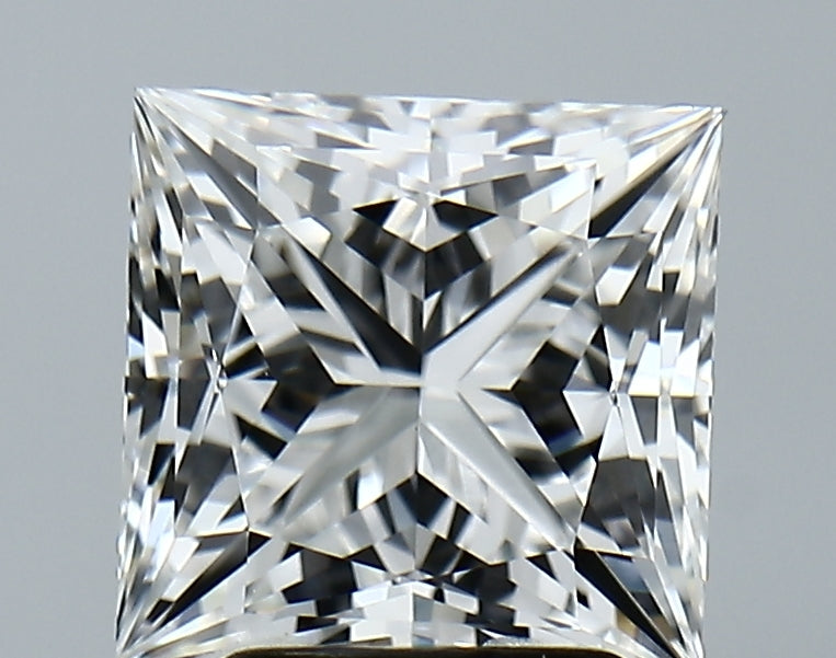 Lab-Grown 3.12 Carat Princess Cut Diamond color E Clarity VVS2, precious stones, engagement diamonds