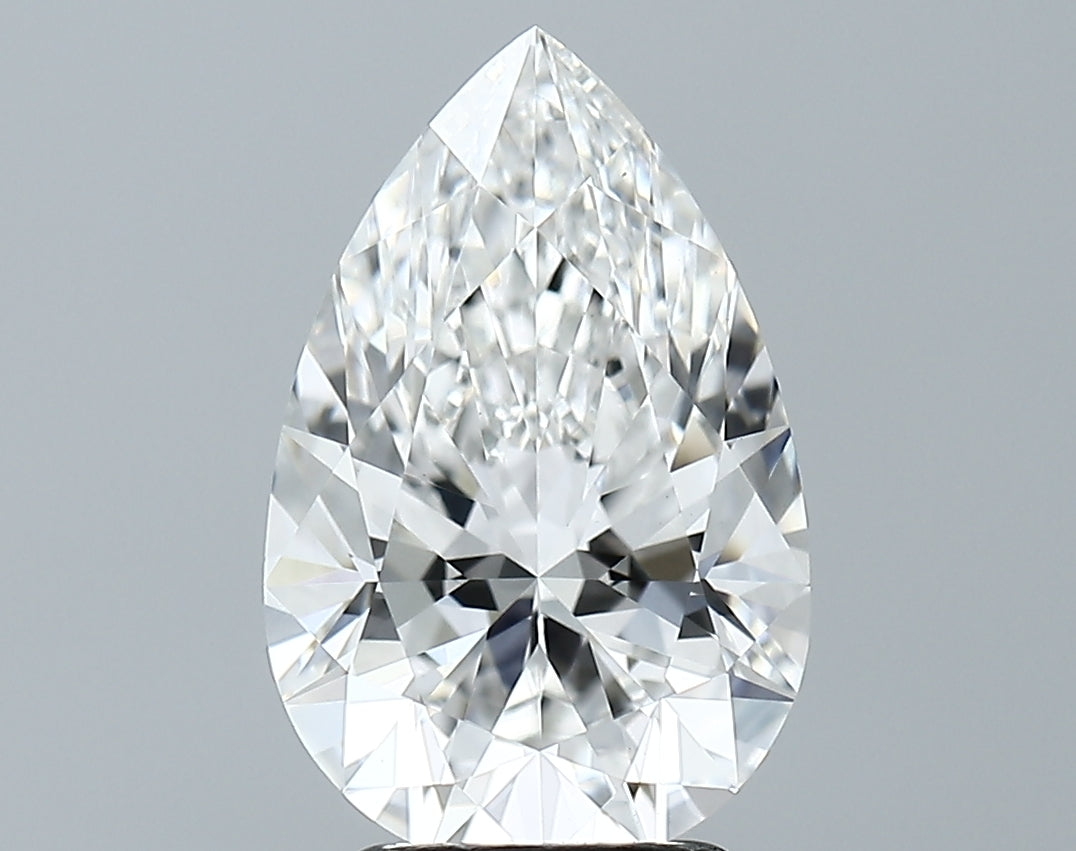 Lab-Grown 3.30 Carat Pear Shape Diamond color E Clarity VS1, precious stones, engagement diamonds