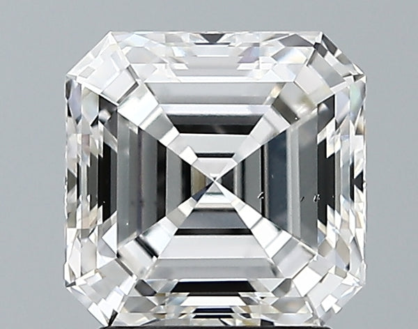 Lab-Grown 1.92 Carat Asscher Cut Diamond color F Clarity VS2 With GIA Certificate, precious stones, engagement diamonds