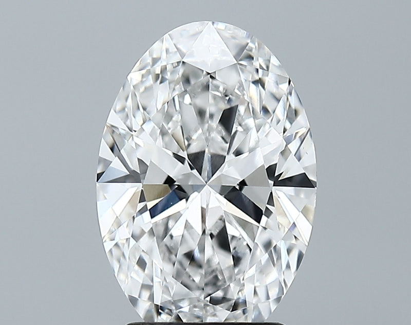 Lab-Grown 2.68 Carat Oval Shape Diamond color E Clarity VVS2, precious stones, engagement diamonds