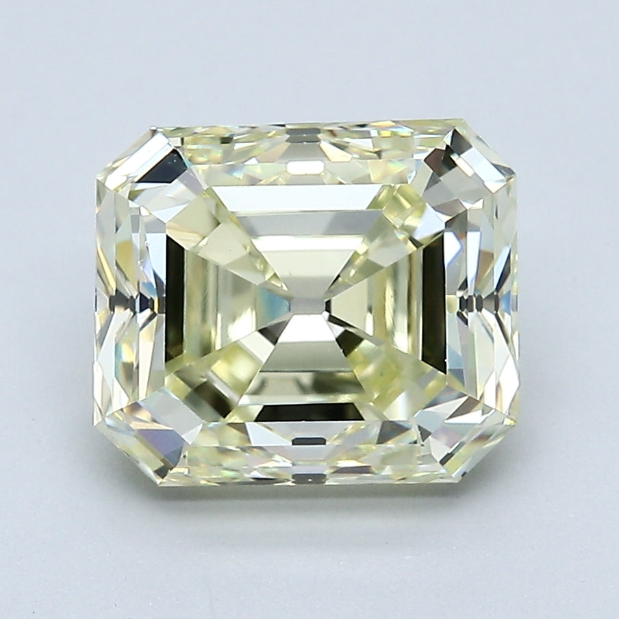 3.84 Carat Emerald Cut Diamond FANCY LIGHT YELLOW-VS1 Natural Loose GIA Engagement, natural diamonds, precious stones, engagement diamonds