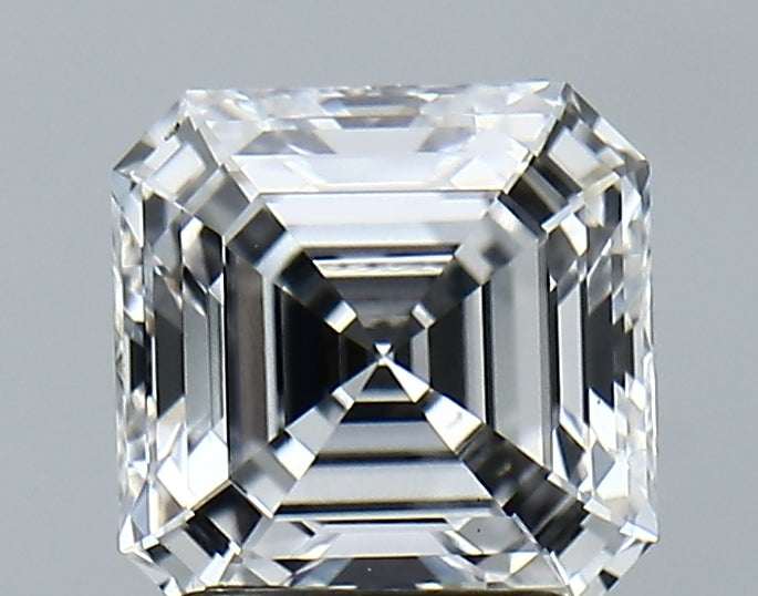 Lab-Grown 2.05 Carat Asscher Cut Diamond color D Clarity VS1 With GIA Certificate, precious stones, engagement diamonds