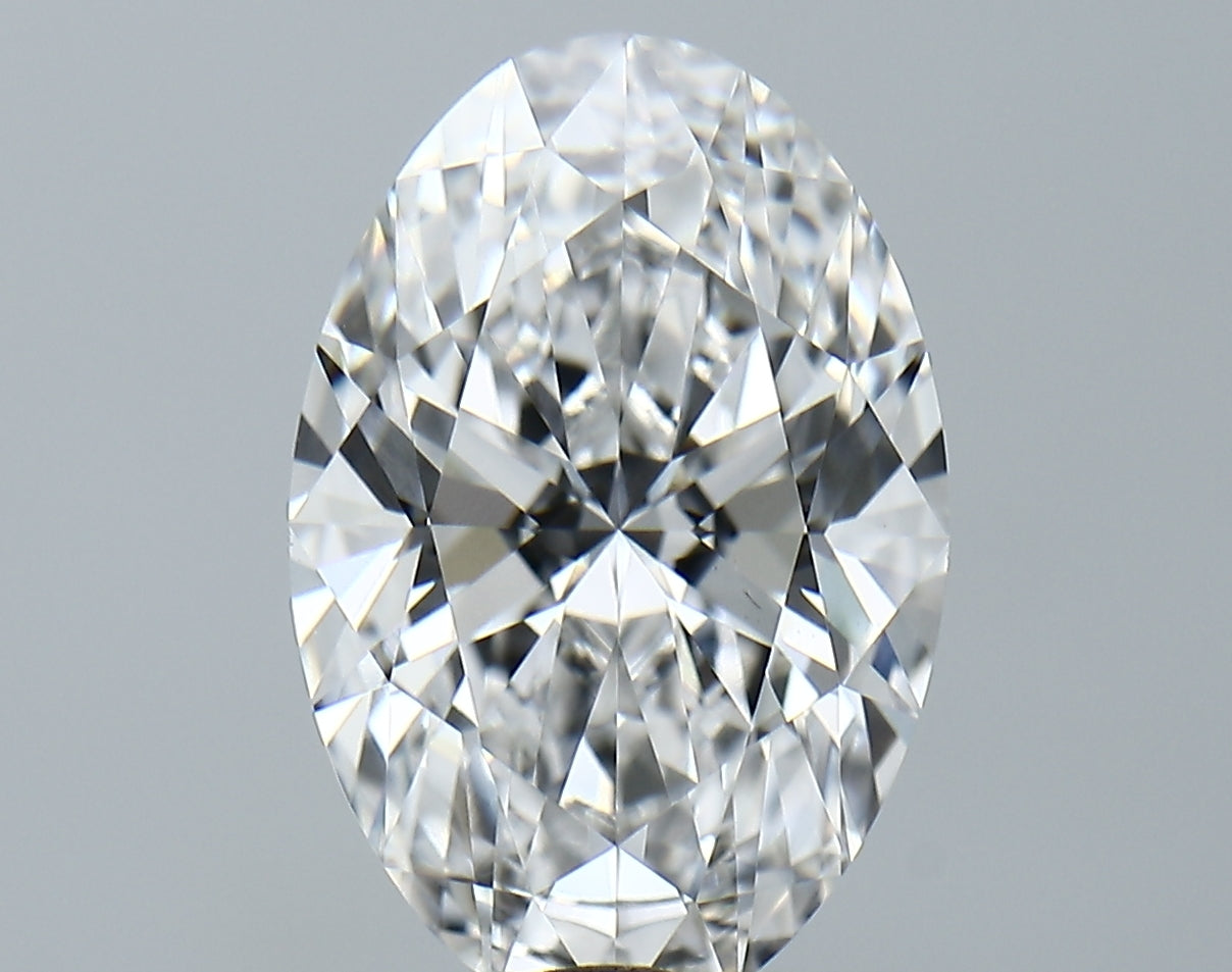 Lab-Grown 5.27 Carat Oval Shape Diamond color E Clarity VVS2 With GIA Certificate, precious stones, engagement diamonds