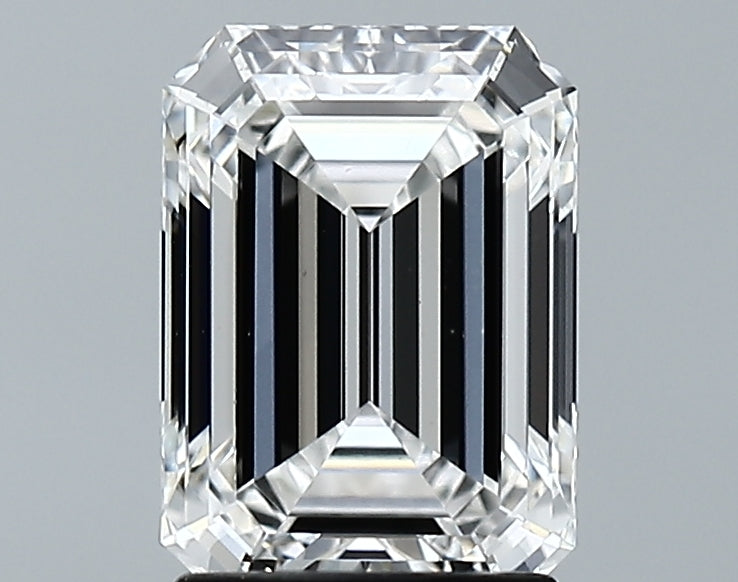 Lab-Grown 2.10 Carat Emerald Cut Diamond color E Clarity VVS2, precious stones, engagement diamonds