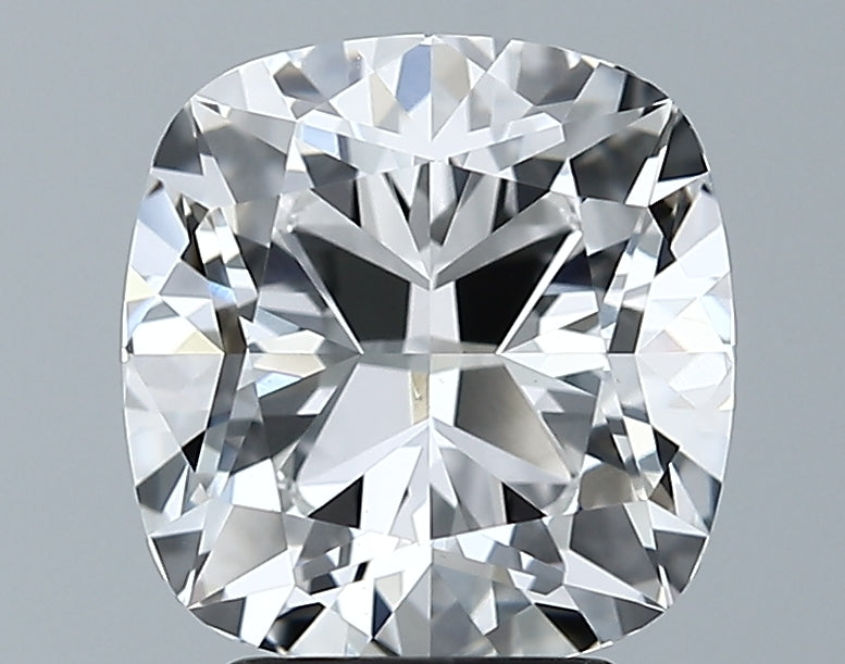 Lab-Grown 3.19 Carat Square Cushion Cut Diamond color E Clarity VS1, precious stones, engagement diamonds