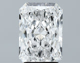 Lab-Grown 2.81 Carat Radiant Cut Diamond color E Clarity VVS2 With GIA Certificate, precious stones, engagement diamonds