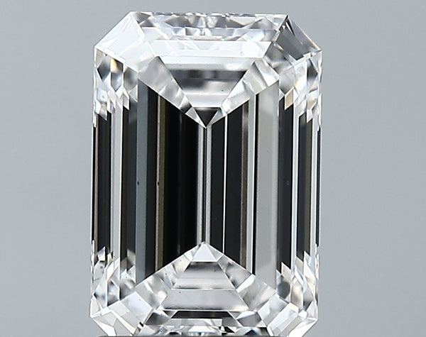 Lab-Grown 2.64 Carat Emerald Cut Diamond color E Clarity VS1 With GIA Certificate, precious stones, engagement diamonds