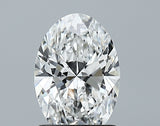 Lab-Grown 1.26 Carat Oval Shape Diamond color E Clarity VVS2 With GIA Certificate, precious stones, engagement diamonds